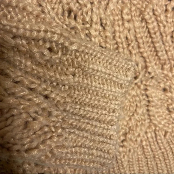 Vince Sweaters Variegated Cable Wool & Mohair-Blend Sweater In Sawdust Size Sm - Picture 5 of 10